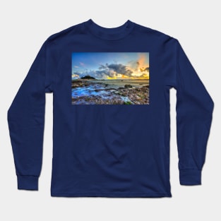 St Michael's Mount Cornwall Dramatic Sunset Long Sleeve T-Shirt